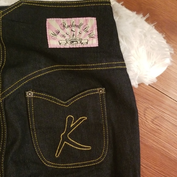 Kustomville High Rise Waisted Jeans Rockabilly 8 - Picture 6 of 8